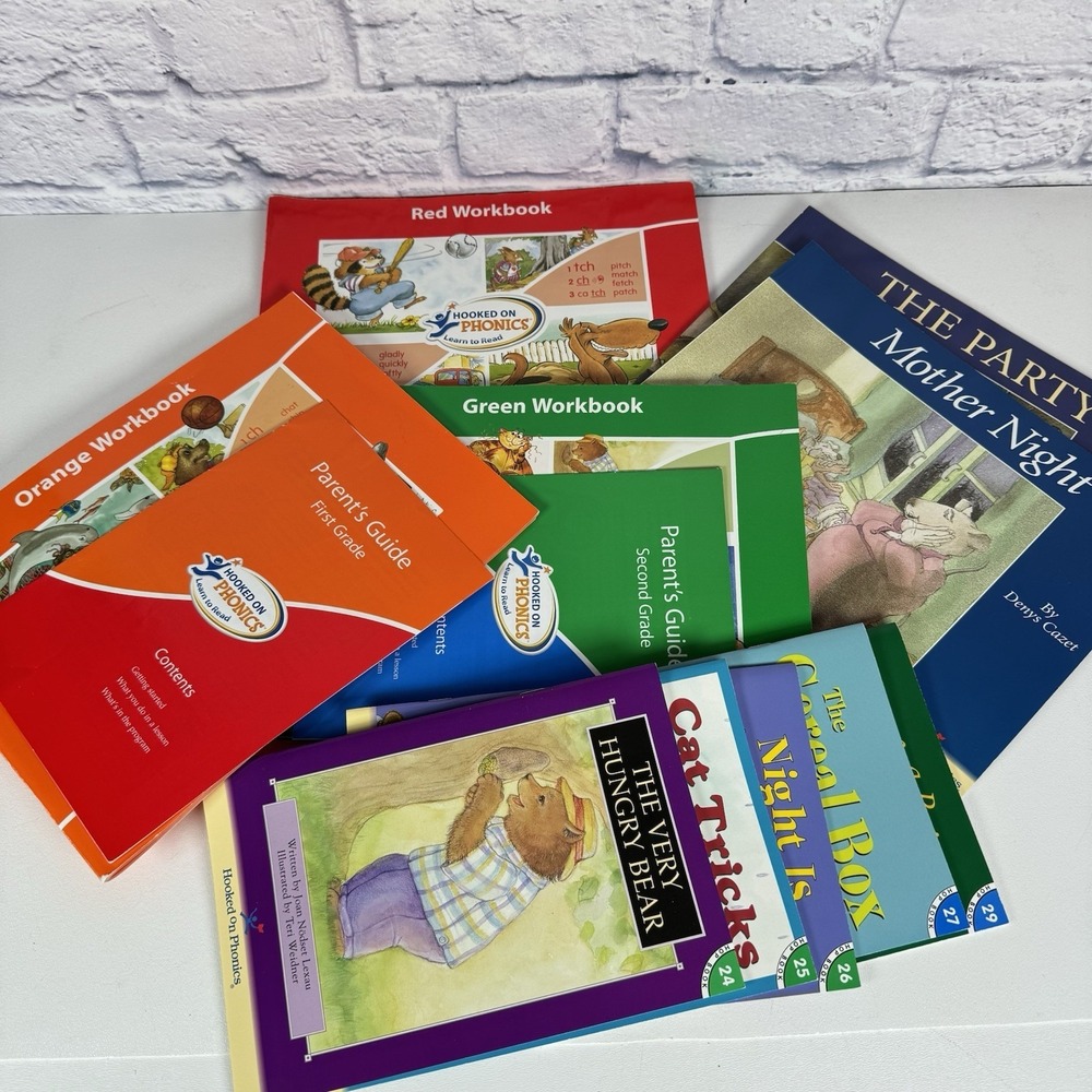 Hooked on Phonics Learn to Read REPLACEMENT Workbooks And Hop Books